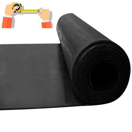 Tappeto gomma nera lastra - gomma,